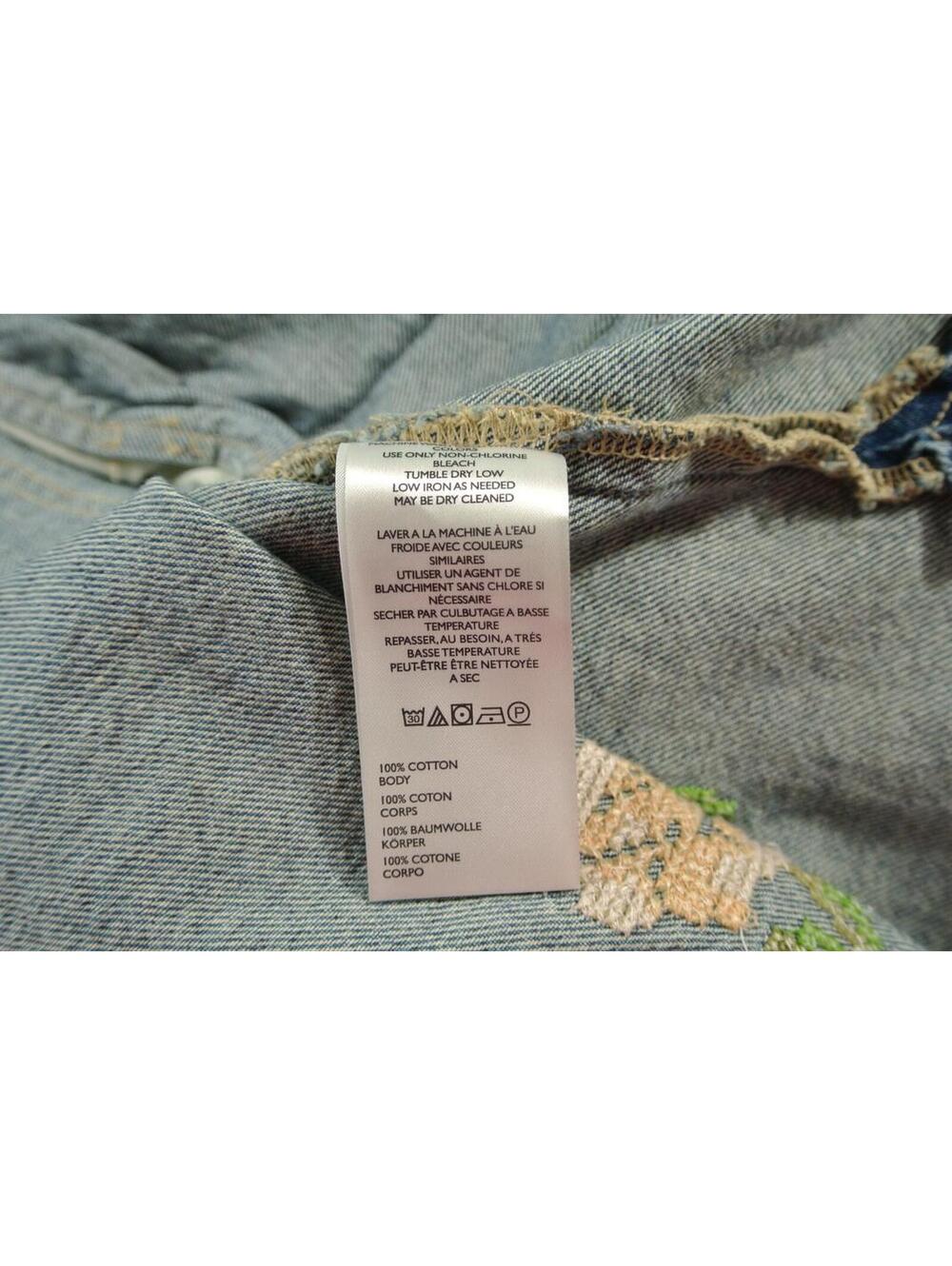 NEW, Free people Madison City Embroidered Jacket in Cowboy Sz S #SJ2338 - Picture 9 of 9